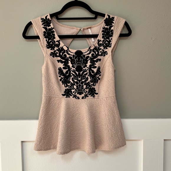 Free People Wallflower Peplum Top - Picture 2 of 4